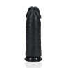 RealRock Grube Dildo z Przyssawką XL - 25,4 cm - Czarne