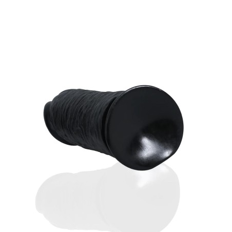 RealRock Grube Dildo z Przyssawką XL - 25,4 cm - Czarne