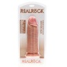 RealRock Grube Dildo z Przyssawką XL - 23 cm - Jasne