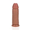 RealRock Grube Dildo z Przyssawką XL - 23 cm - Cieliste