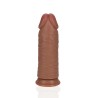 RealRock Grube Dildo z Przyssawką XL - 23 cm - Cieliste