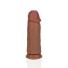 RealRock Grube Dildo z Przyssawką XL - 23 cm - Cieliste