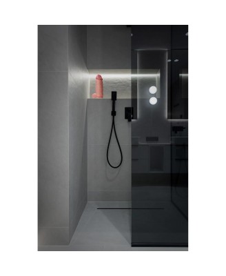 RealRock Grube Dildo z Jądrami i Przyssawką XL - 20,3 cm - Jasne