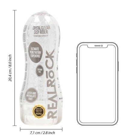 Easy Rider - Masturbator Żebrowany - Transparentny