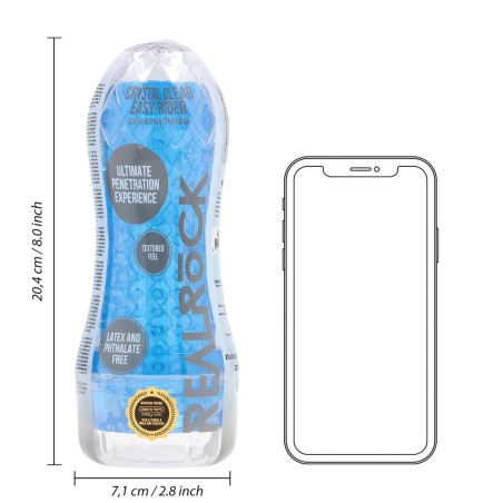 Easy Rider - Masturbator Żebrowany - Niebieski