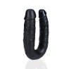 RealRock U Shaped Podwójne Dildo 12,7 cm - Czarne