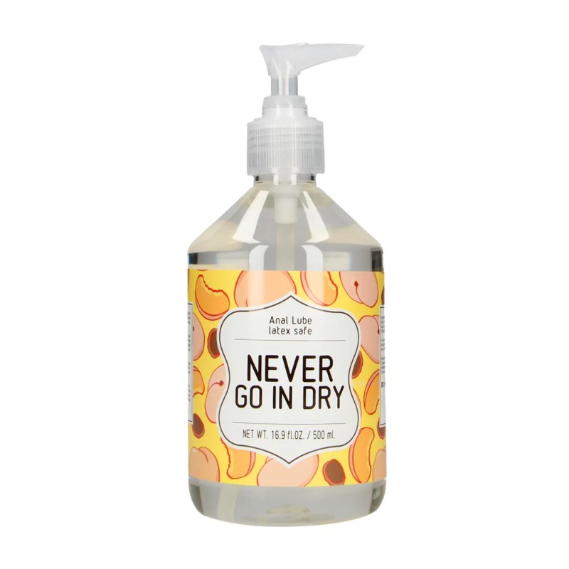 Never Go In Dry - Lubrykant Wodny - Analny -  500 ml