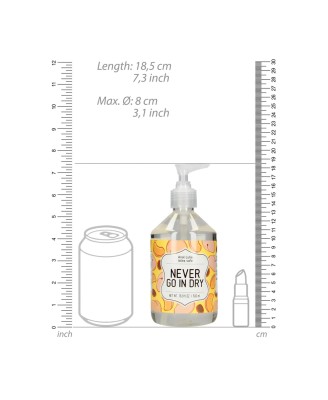 Never Go In Dry - Lubrykant Wodny - Analny -  500 ml