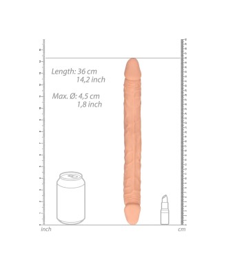 Podwójne Dildo Cieliste - 36 cm