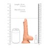 Realistyczne Cieliste Dildo z Jądrami - 17 cm
