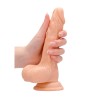 Realistyczne Cieliste Dildo z Jądrami - 17 cm