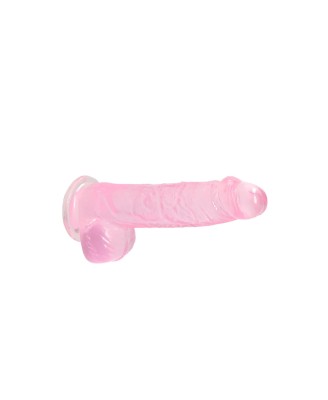 Realistyczne Różowe Dildo z Jądrami - 15 cm