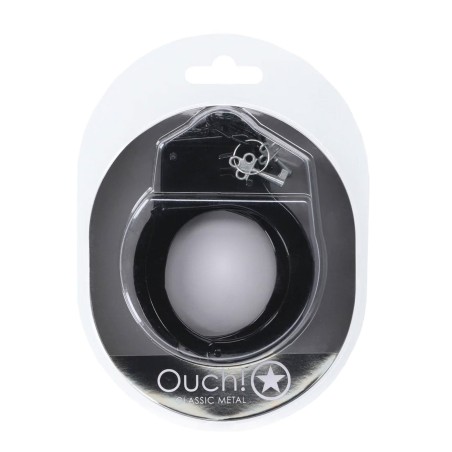 Ouch! Czarne Metalowe Kajdanki
