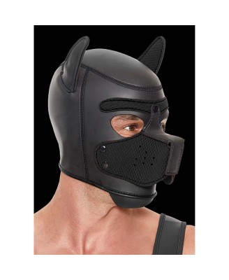 Ouch! Puppy Play - Fetyszowa Maska Psa - Czarna