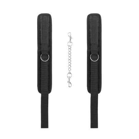 Ouch! Velvet Czarne Mankiety na Kostki