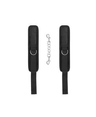 Ouch! Velvet Czarne Mankiety na Nadgarstki