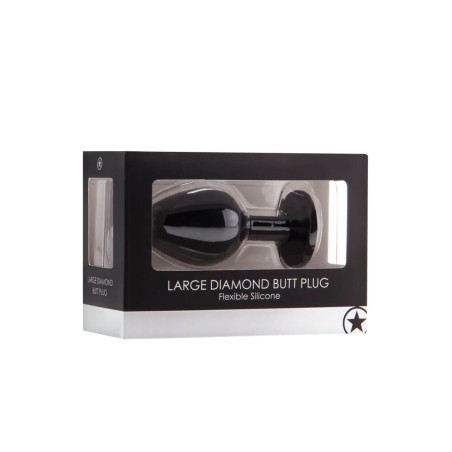 Diamond Butt Plug - Korek Analny - Duży - Czarny
