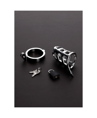 Brutal Chastity Cage - Metalowy Pas Cnoty - 45mm