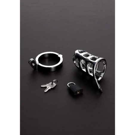 Brutal Chastity Cage - Metalowy Pas Cnoty - 45mm