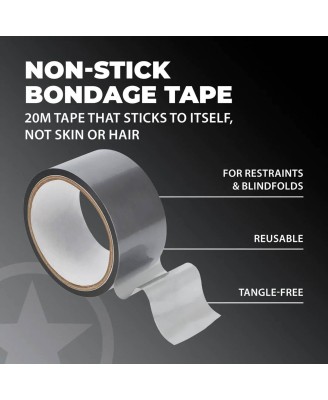 PVC Non-Stick Tape - 20 m - Taśma do Krępowania - Srebrna