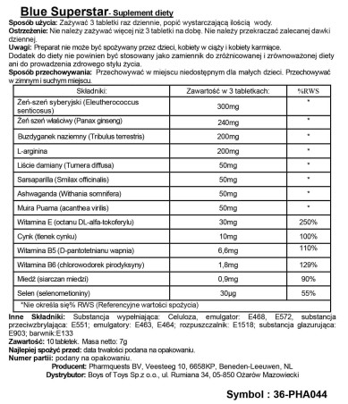 Blue Superstar - Na poprawę erekcji