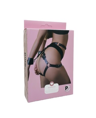 Pure Lust Marie - Uprząż na Biodra - Czarna