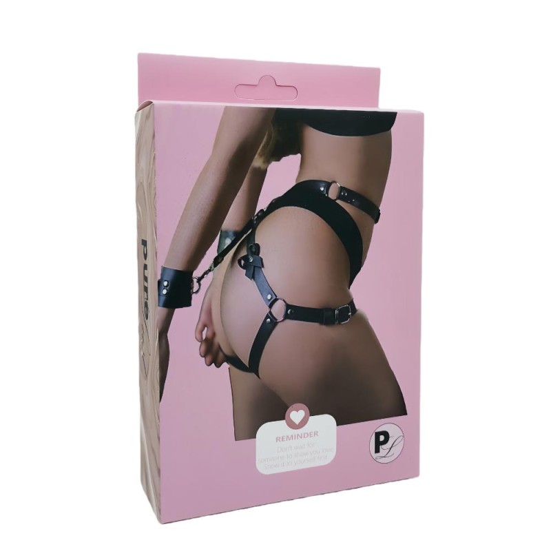 Pure Lust Marie - Uprząż na Biodra - Czarna