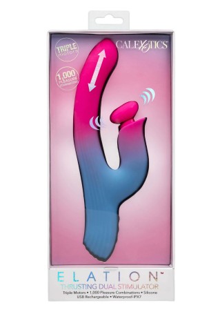 Dual Stimulator Thrusting Vibrator - Wibrator Króliczek