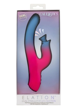 Dual Stimulator Suction Vibrator - Wibrator Króliczek z funk. Ssania