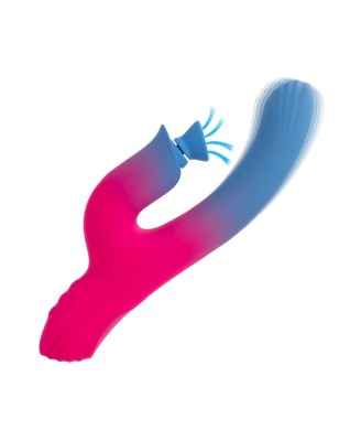 Dual Stimulator Suction Vibrator - Wibrator Króliczek z funk. Ssania