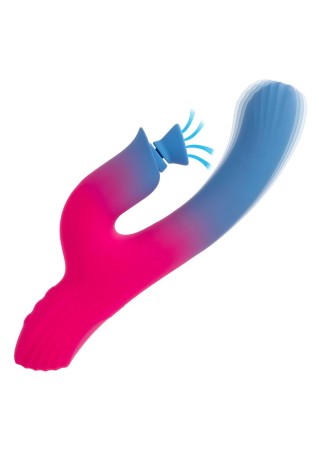 Dual Stimulator Suction Vibrator - Wibrator Króliczek z funk. Ssania