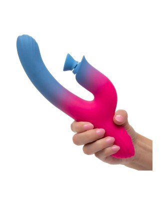 Dual Stimulator Suction Vibrator - Wibrator Króliczek z funk. Ssania