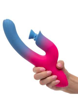 Dual Stimulator Suction Vibrator - Wibrator Króliczek z funk. Ssania
