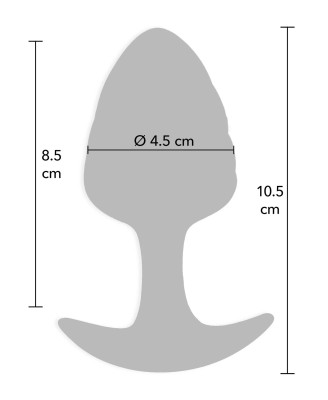ToyJoy Crystal Butt Plug - Silikonowy Korek Analny - Niebieski - Duży