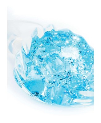 ToyJoy Crystal Butt Plug - Silikonowy Korek Analny - Niebieski - Duży