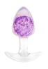 ToyJoy Crystal Butt Plug - Silikonowy Korek Analny - Fiolet - Średni