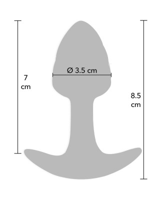ToyJoy Crystal Butt Plug - Silikonowy Korek Analny - Róż - Mały