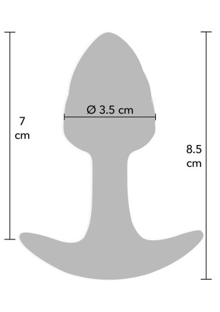 ToyJoy Crystal Butt Plug - Silikonowy Korek Analny - Róż - Mały