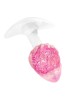 ToyJoy Crystal Butt Plug - Silikonowy Korek Analny - Róż - Mały