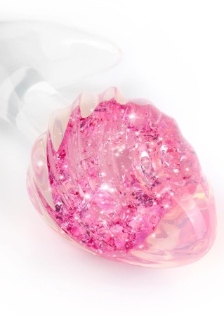ToyJoy Crystal Butt Plug - Silikonowy Korek Analny - Róż - Mały