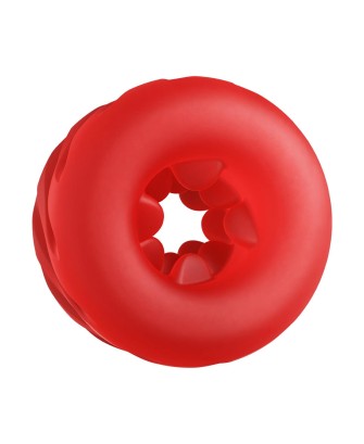 ToyJoy Hero 4-in-1 Ring - Superelastyczny Pierścień na Penisa - Czerwony