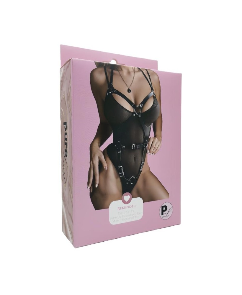 Pure Lust Denise - Uprząż Body typu Harness - Czarna