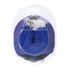 Ouch! Heavy-duty Fluffy Handcuffs - Futerkowe Kajdanki - Navy