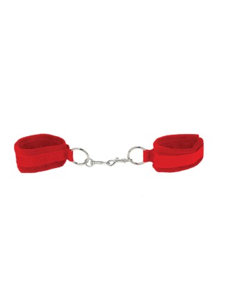 Velcro Cuffs - Kajdanki Mankiety - Czerwone