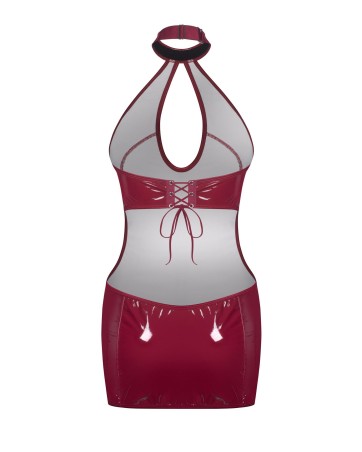 Obsessive Redya Sukienka Wetlook - Czerwona - 2XL/3XL