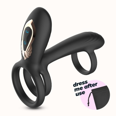 CRUSHIOUS TORNADO Pierścień Erekcyjny z Masażerem Łechtaczki