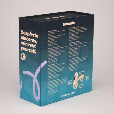 CRUSHIOUS TORNADO Pierścień Erekcyjny z Masażerem Łechtaczki