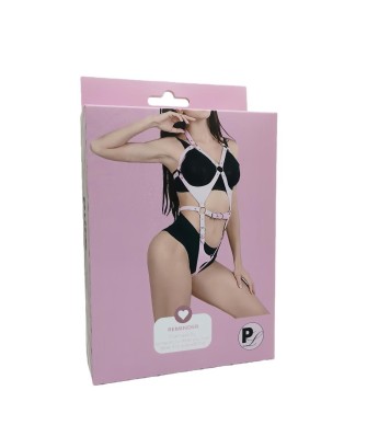 Pure Lust Denise - Uprząż Body typu Harness - Różowa