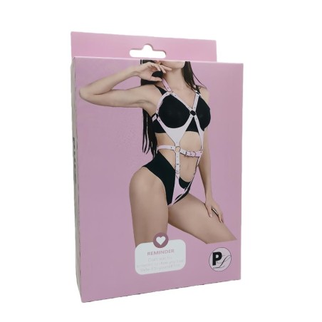 Pure Lust Denise - Uprząż Body typu Harness - Różowa