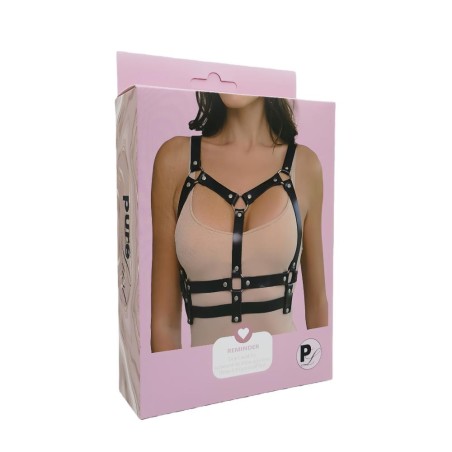 Pure Lust Greta - Uprząż na Biust typu Harness - Czarna